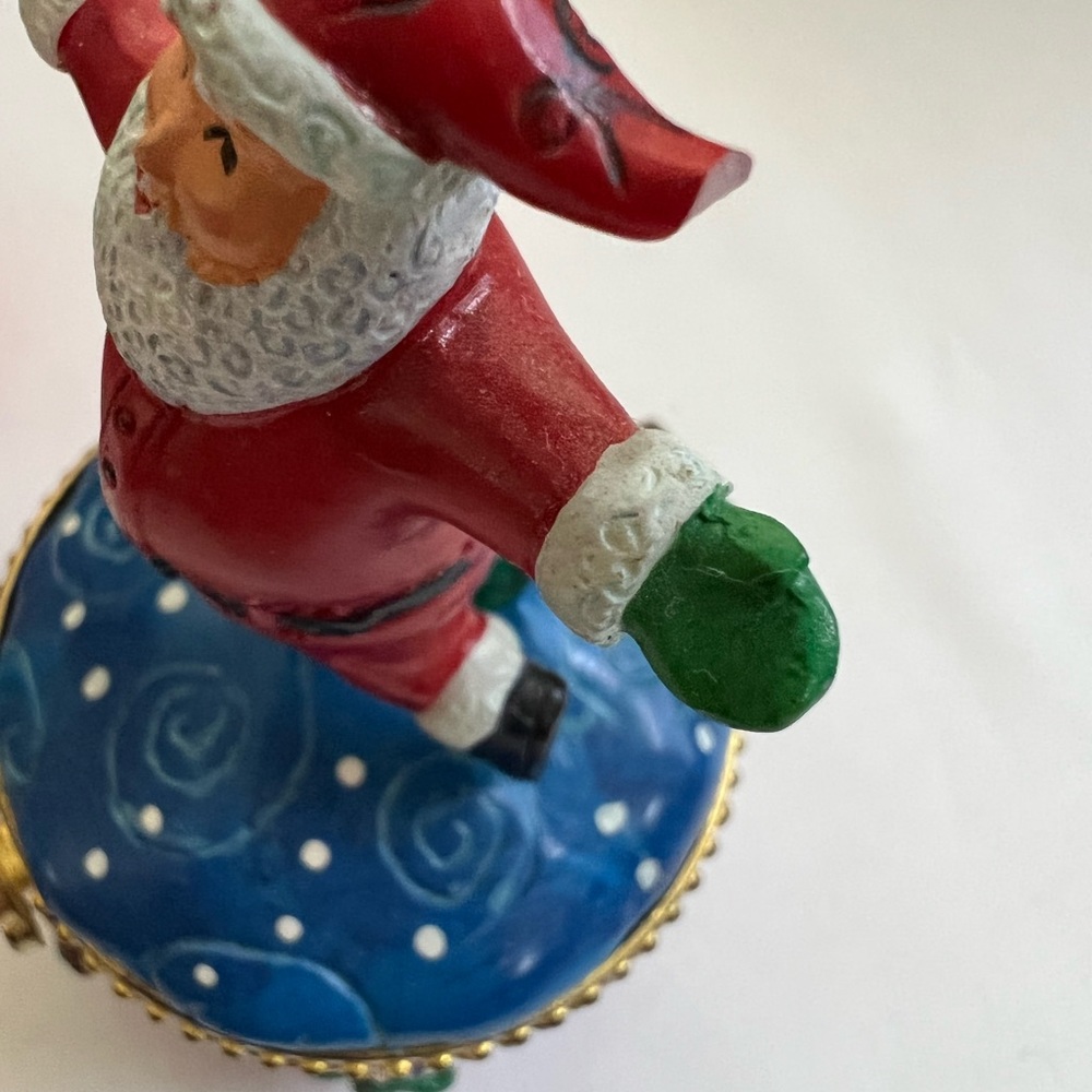 Santa metal trinket box - Picture 6 of 6